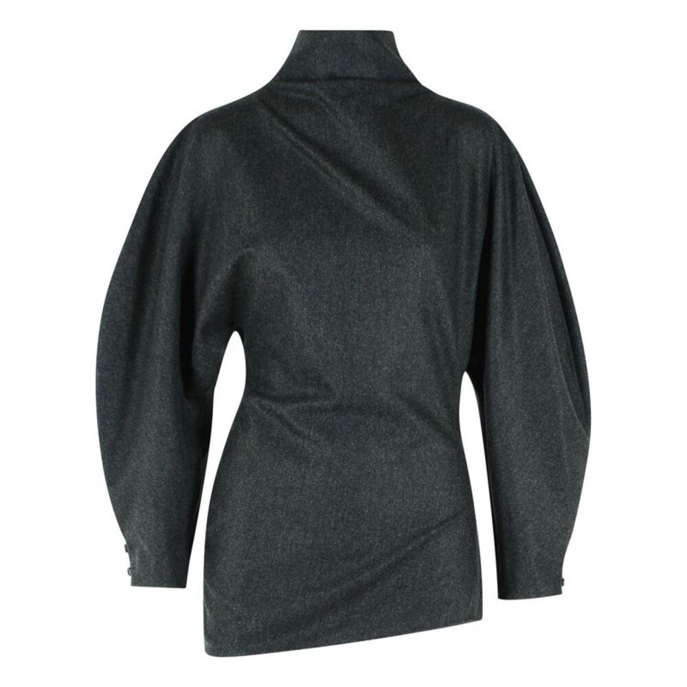 Khaite 'Harlow' Wool And Charcoal Cashmere Top Women
